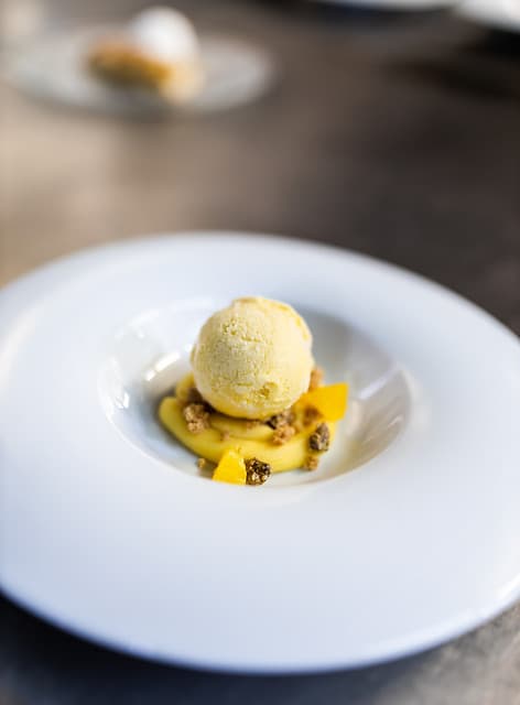 Un postre elaborado en Valencia por el catering de autor Kook´s
