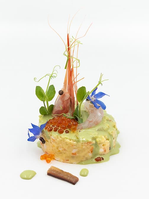 Ensaladilla de quisquilla, anguila ahumada y mahonesa de plancton by José Manuel López